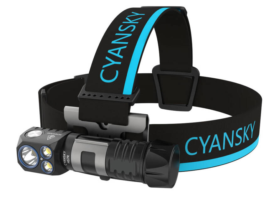 Multifunctional Rechargeable L-Shaped Headlamp | 2800 Lumens | 186m