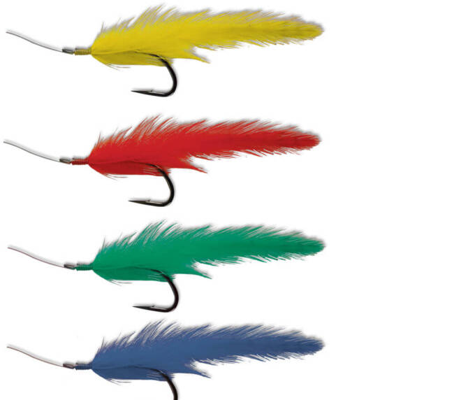 Multi Feathers  | Size 6 | 5 Hooks