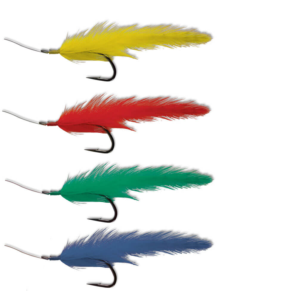 Multi Feathers  | Size 6 | 5 Hooks
