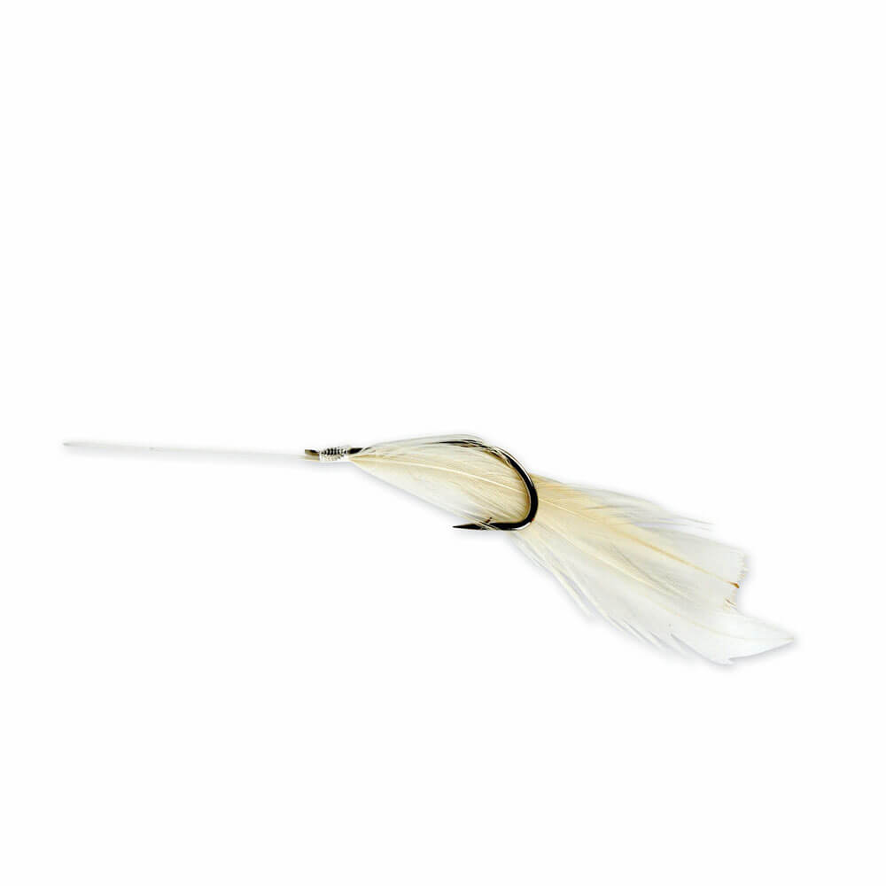 White Feathers | Size 6 | 6 Hooks