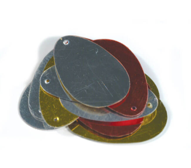 Spinner Blade | L | Gold, Red, Silver (mixed) | 18 x 30mm