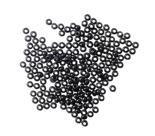 Ceramic Beads | Black | ID 0.6mm | OD 1.5mm