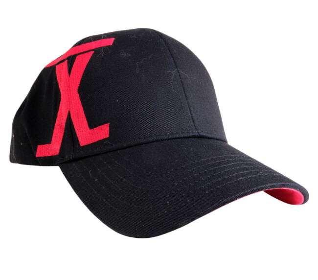 X Logo Baseball Cap | Black/Red | One Size