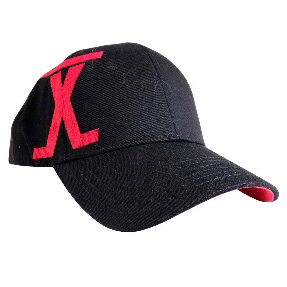 X Logo Baseball Cap | Black/Red | One Size