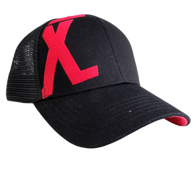X Logo Trucker | Black/Red | One Size
