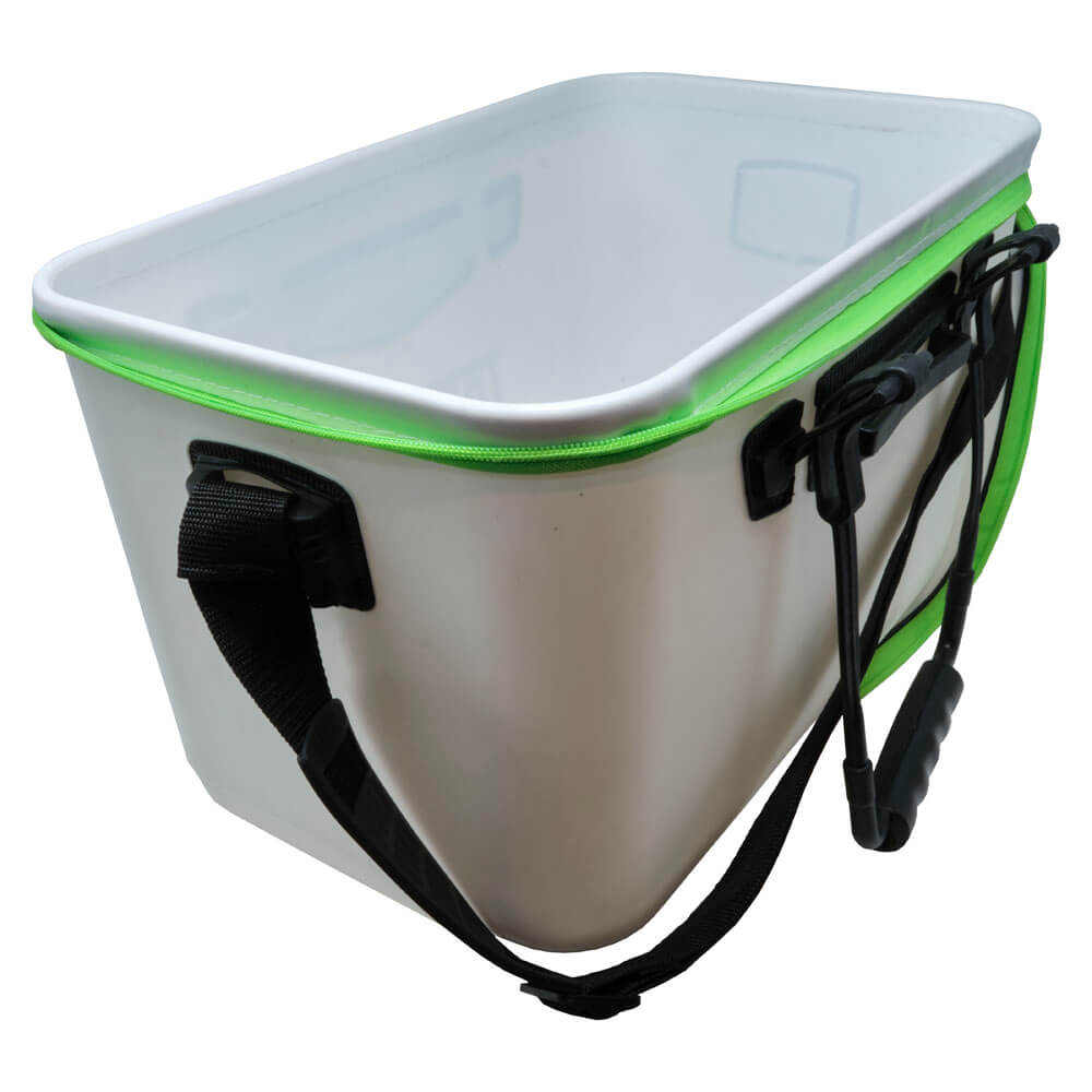 Rubber Bakkan | 45*30*29cm | White/Green - Image 2