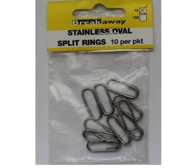 Breakaway - Stainless Oval Split Rings